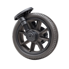 Obraz premium Sleek Modern Wheel Design for Smooth Mobility on white background