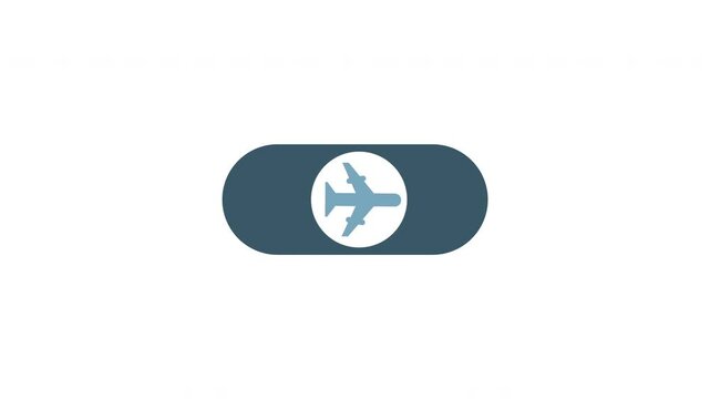 sliding touch button airplane mode button digital software