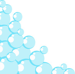 Blue Soap Bubble Corner