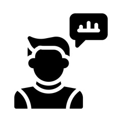 financial advisor glyph icon