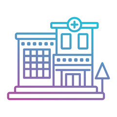 Obraz premium Hospital icon