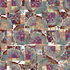 abstract background of colorful squares