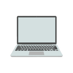 Gray Laptop With Empty Screen