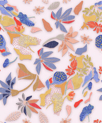 colorful  flower leaf background