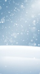Fototapeta premium Winter's Gentle Embrace: A Digital Snowscape