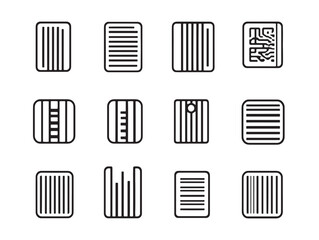 barcode line art creative vector design for digital use
