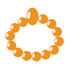 Diwali Hindu Festival Element on White Background. Flat Vector Illustration.