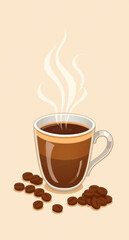 coffee cup cartoon