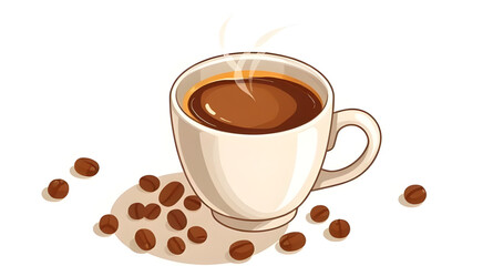 coffee cup cartoon