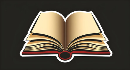 Open book icon, Book illustration, Open notebook, Book pages, Reading icon, Study icon, Book vector, Book clipart, Education icon, Open textbook, Book cover open, School icon, Knowledge symbol, Litera