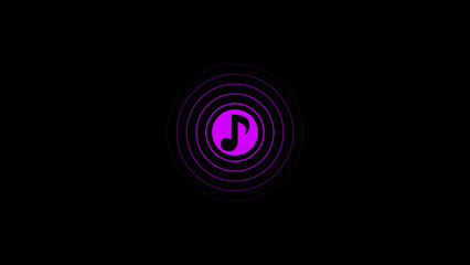 Audio icon with Sound waves of voice audio message recordings, . Podcast sound wave for online audio broadcasting.