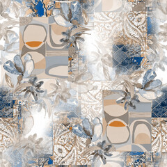 christmas background with gift boxes and snowflakes