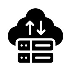 big data glyph icon