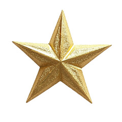 Obraz premium Gold glitter star on multicolored striped background festive decoration