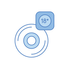 Adult movie Vector icon