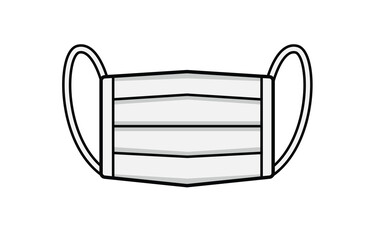シンプルなマスクのイラスト