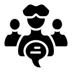 Discussion Solid Icon