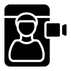 Mobile Meet Solid Icon