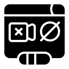 Off Video Solid Icon