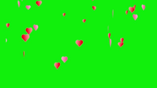 Lovely hearts animation video. 