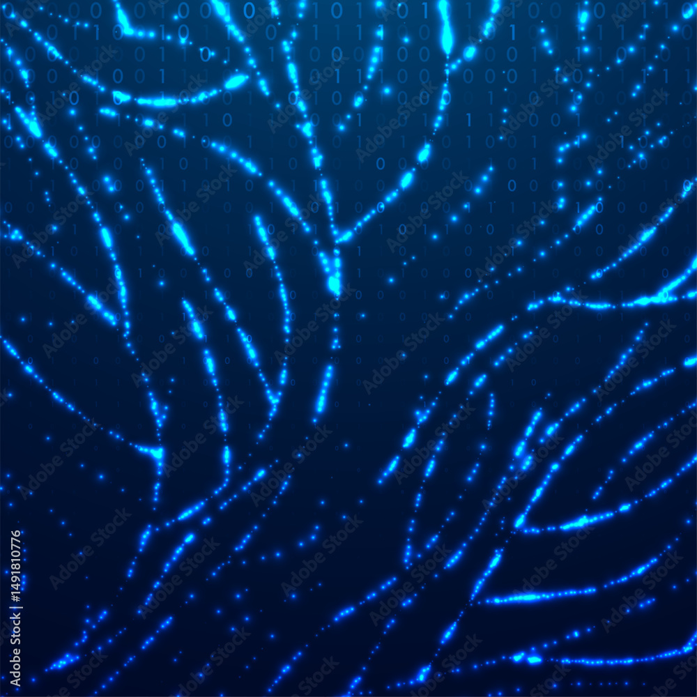 Poster abstract big data code representation. modern high-tech data background. graphic concept for your de