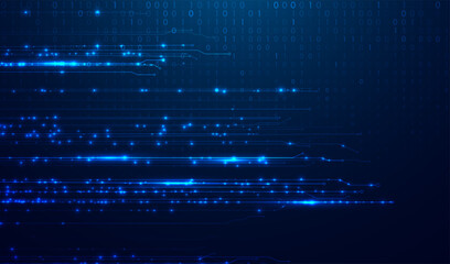 Abstract big data code representation. Modern high-tech data background. Graphic concept for your design