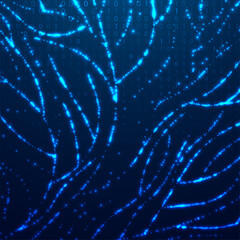 Abstract big data code representation. Modern high-tech data background. Graphic concept for your design