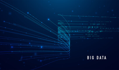 Obraz premium Abstract infographics visualization. Big data code representation. Futuristic network or business analytics. Graphic concept for your design.