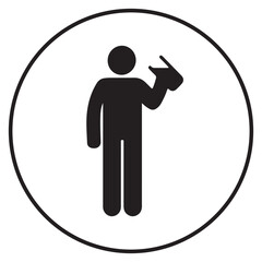 Man Drinking silhouette, Drinking vector, Drinking illustration, silhouette, set icon, silhouette, Drinking icon