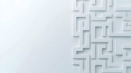 Abstract Maze Pattern on Light Background for Creative Designs