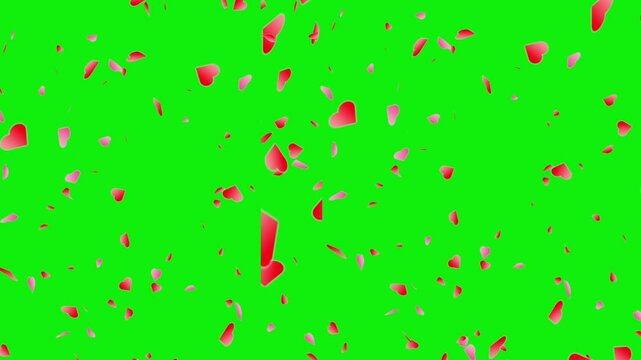 Lovely hearts animation video. 