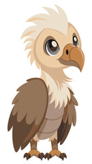 eagle cartoon isolated on white