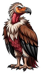 Obraz premium eagle cartoon isolated on white