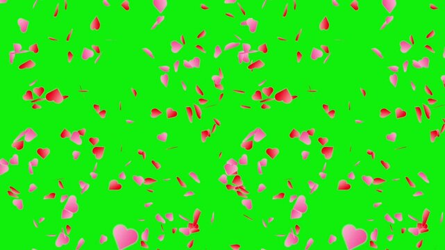 Lovely hearts animation video. 