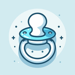 baby pacifier illustration 