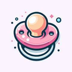 baby pacifier illustration 