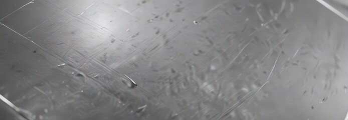 Highly polished silver, subtle scratches visible ,  brushed, silver,  mirror