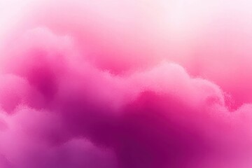 Obraz premium Soft fluffy clouds with a gradient of pink and purple hues creating a dreamy and calm atmosphere