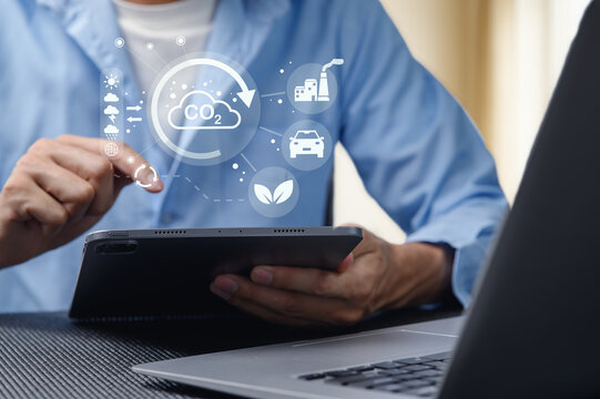 Analysis of Carbon Dioxide Reduction through Digital Tools