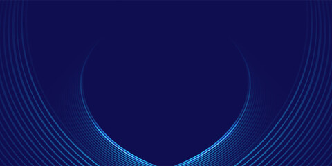 Abstract Blue Background with Curved Lines and Gradient Effect