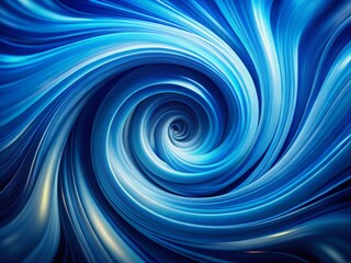 Mesmerizing Abstract Swirling Blue Pattern on Dark Background - Minimalist Photography