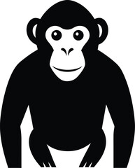 Chimp Vector silhouette