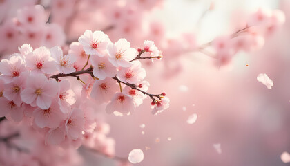 Fototapeta premium pink cherry blossom