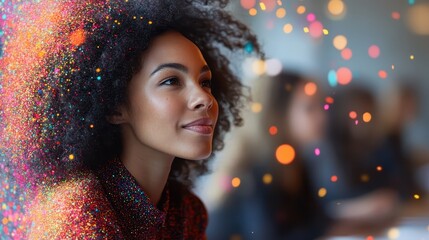 digital creativity for startups selective focus, enabling small businesses to innovate, dynamic, double exposure, entrepreneurs brainstorming in a tech lab