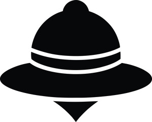 vector illustration of a black hat