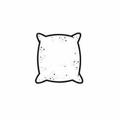 Abstract outline of an animal with rounded ears and black spots