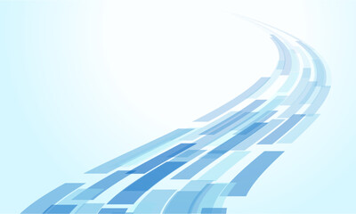 流れるブロックの近未来背景