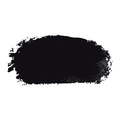 Black Ink Brush Stroke – Isolated on White Background. A bold black brush stroke with rough texture, isolated on a white background. PNG.