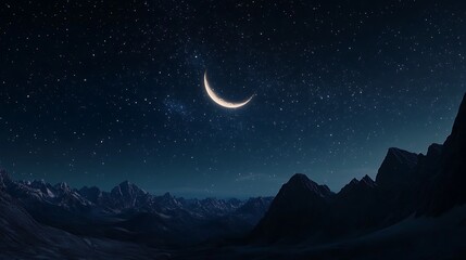 Obraz premium A Night Sky Full of Bright Glowing Stars