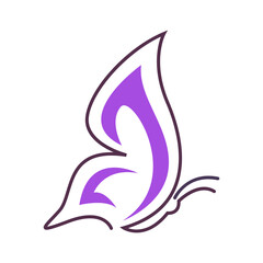 Obraz premium Butterfly logo icon design